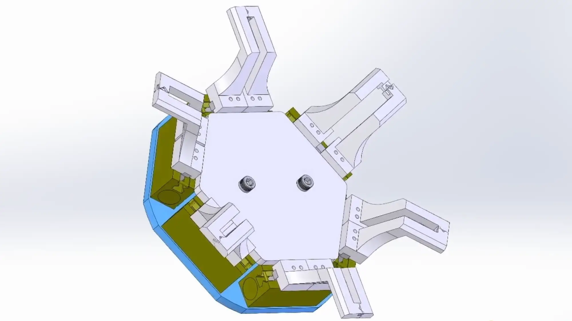 Image of a custom built machine designed with dassault systemes solidworks